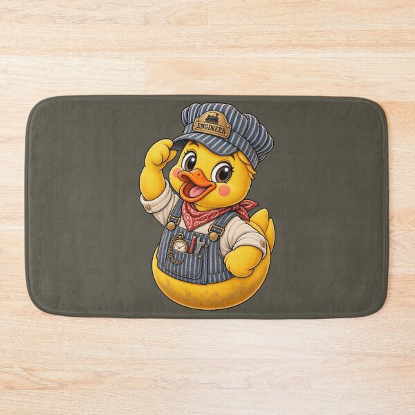 Item preview, Rubber Duck Train Engineer – Vintage Edition designed and sold by BROHLine Studio.