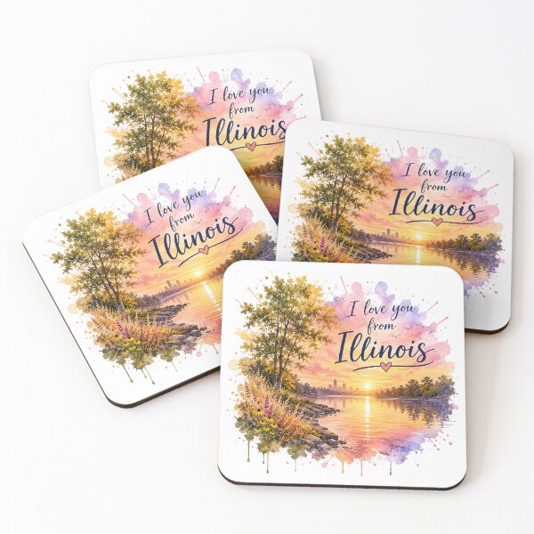 Item preview, Illinois Heartlight Sunrise: Love Across the Prairie State designed and sold by BlissBlvdShop.