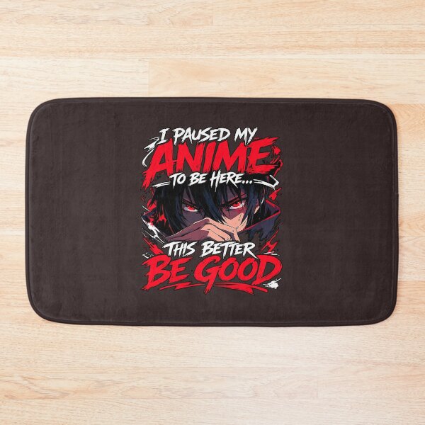 Item preview, I Paused My Anime Red Bold Text designed and sold by ArtWanimee.