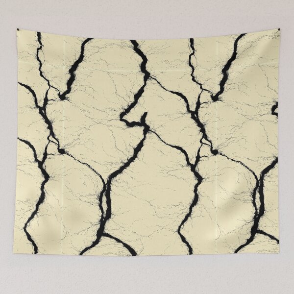 Item preview, Sharp Black Fissure on Pale Stone Surface designed and sold by Piotrek0001.