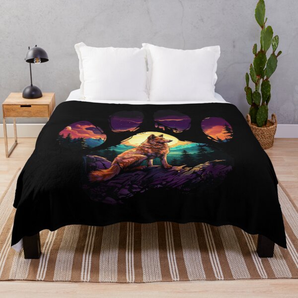 Item preview, Funny Finnish Spitz Paw Synthwave Mountain Tree Mom Dad Kids designed and sold by rafaeltto.