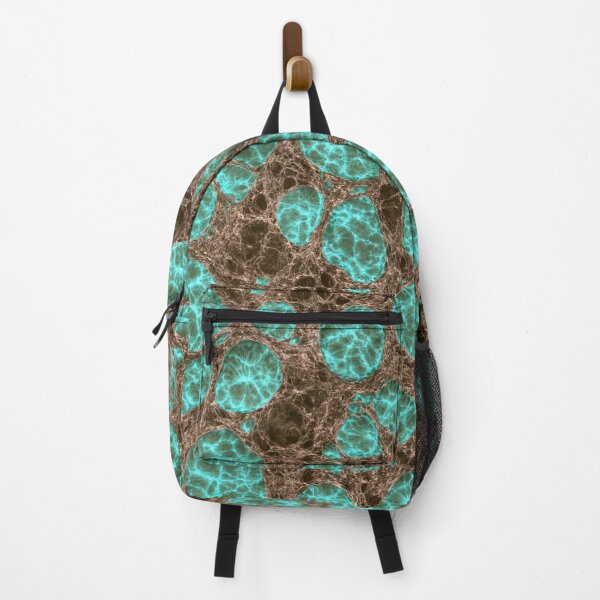 Item preview, Bioluminescent Teal Cell Wall Abstract Art designed and sold by Piotrek0001.