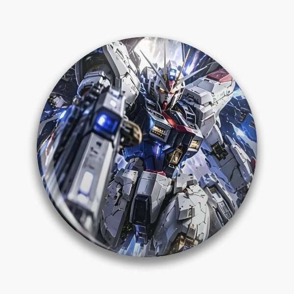 Item preview, Strike Freedom Gundam – Epic Blue White Mobile Suit Anime Mecha Art designed and sold by Dyan4.