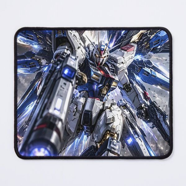 Item preview, Strike Freedom Gundam – Epic Blue White Mobile Suit Anime Mecha Art designed and sold by Dyan4.