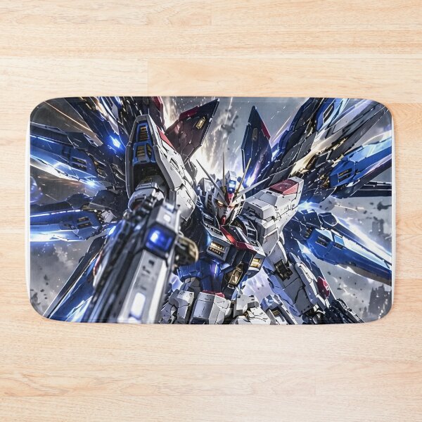 Item preview, Strike Freedom Gundam – Epic Blue White Mobile Suit Anime Mecha Art designed and sold by Dyan4.