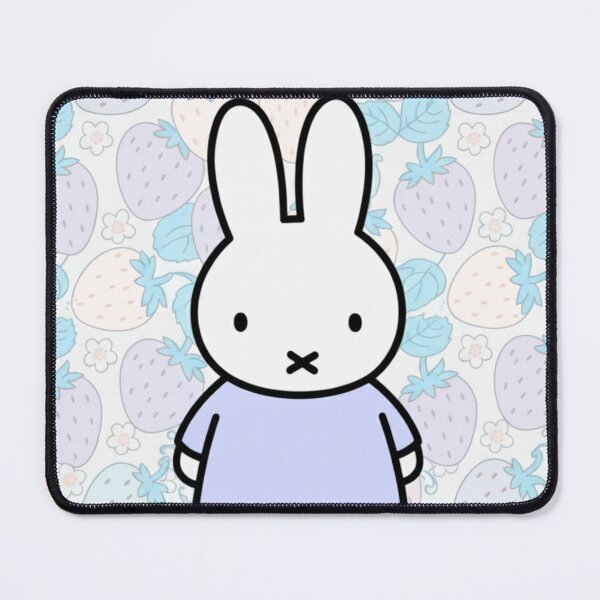 Item preview, Purple Pastel Variation Strawberry Background and Miffy Inspired  designed and sold by Cozy Moss Studio.