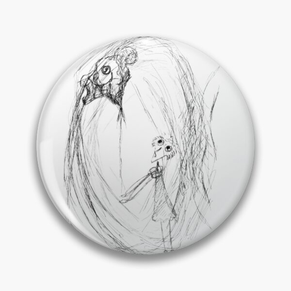 Item preview, Abstract Girl with Creepy balloon designed and sold by DwellerArt.