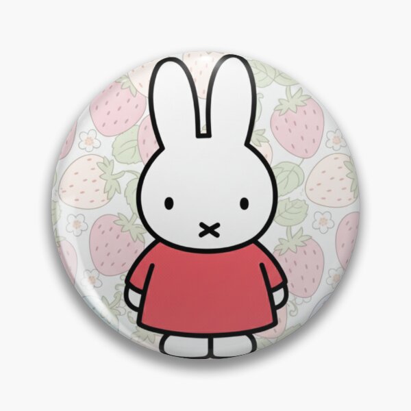 Item preview, Red Variation Strawberry Background and Miffy Inspired  designed and sold by Cozy Moss Studio.