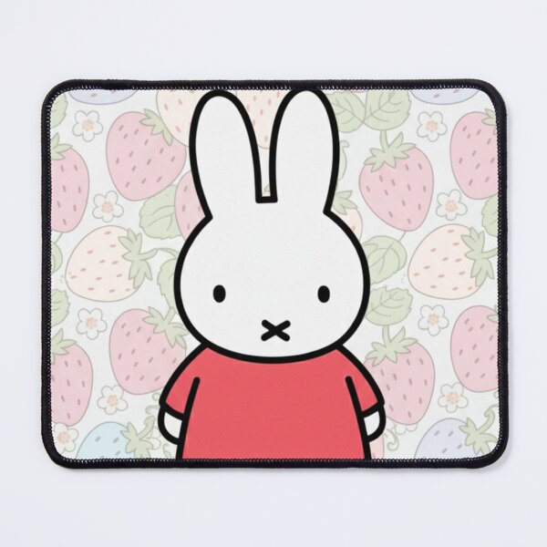 Item preview, Red Variation Strawberry Background and Miffy Inspired  designed and sold by Cozy Moss Studio.
