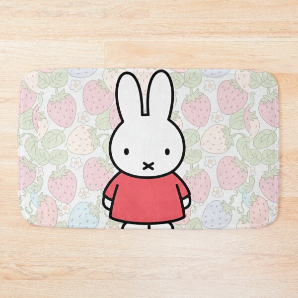 Item preview, Red Variation Strawberry Background and Miffy Inspired  designed and sold by Cozy Moss Studio.