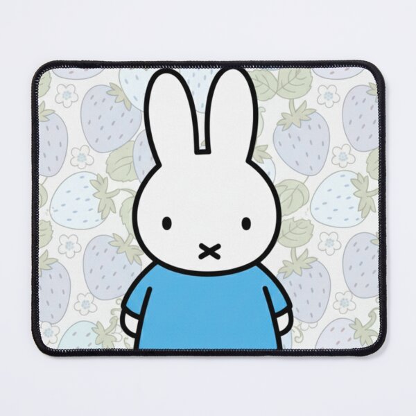 Item preview, Blue Variation Strawberry Background and Miffy Inspired designed and sold by Cozy Moss Studio.