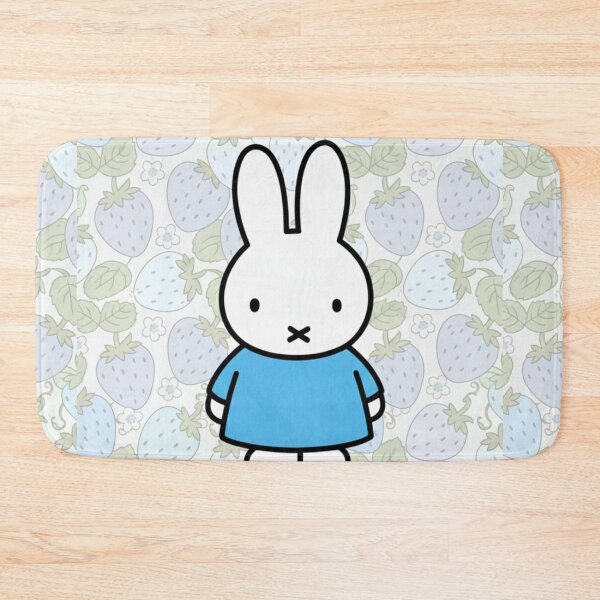 Item preview, Blue Variation Strawberry Background and Miffy Inspired  designed and sold by Cozy Moss Studio.
