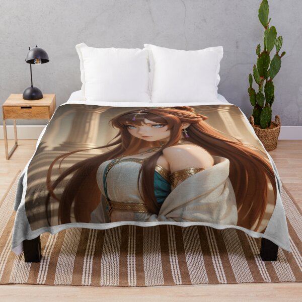 Item preview, Elegant Auburn-Haired Fantasy Princess in a Sunlit Palace designed and sold by Killington.