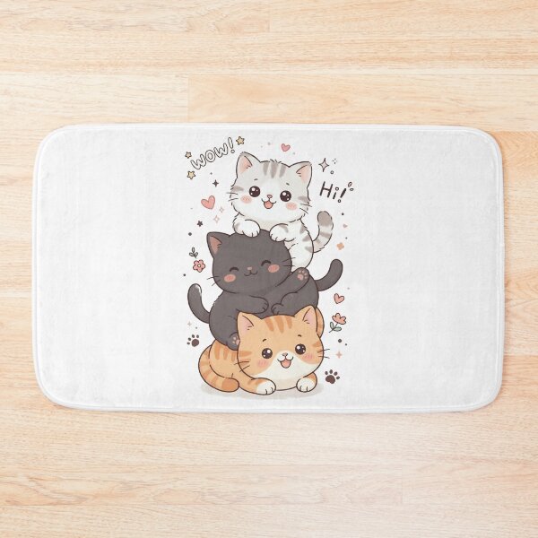 Item preview, Cute Kawaii Cat Stack – Adorable Pastel Cats designed and sold by GrowDivStudio.
