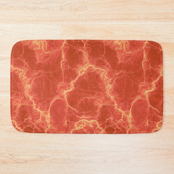 Item preview, Glowing Red Magma Vein Flow Abstract Art designed and sold by Piotrek0001.