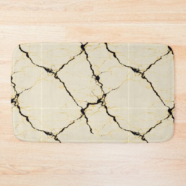 Item preview, Diagonal Black Bolt on Tan Stone Surface designed and sold by Piotrek0001.