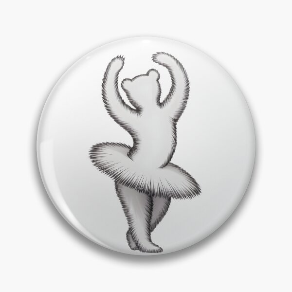 Item preview, Ballerina Bear — Monochrome Minimalism designed and sold by ErgTime.
