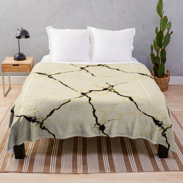Item preview, Diagonal Black Bolt on Tan Stone Surface designed and sold by Piotrek0001.