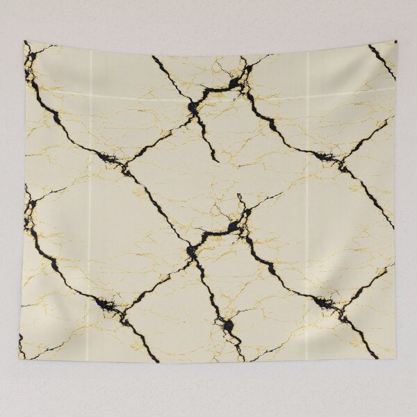 Item preview, Diagonal Black Bolt on Tan Stone Surface designed and sold by Piotrek0001.