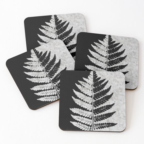 Item preview, Natural Outlines - Fern Black & Concrete #100 designed and sold by Natural Collective.