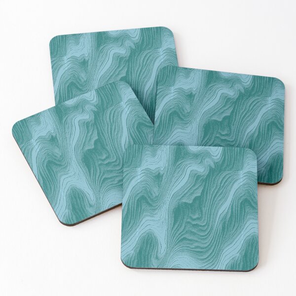 Item preview, Teal Topographical Wave Veined Texture designed and sold by Piotrek0001.