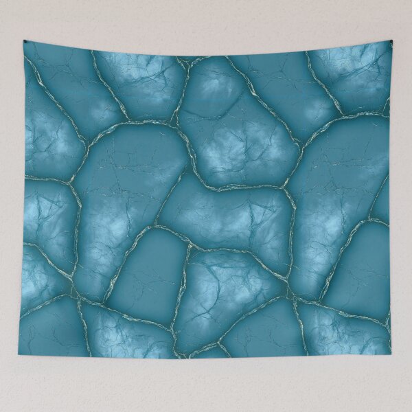 Item preview, Blue Glacial Ice Fissure Abstract Design designed and sold by Piotrek0001.