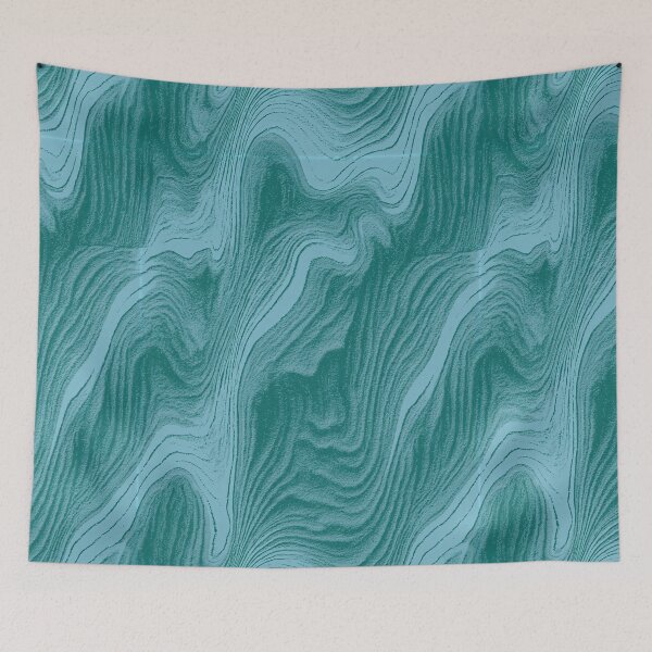 Item preview, Teal Topographical Wave Veined Texture designed and sold by Piotrek0001.