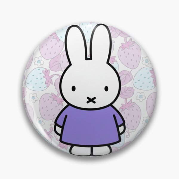 Item preview, Purple Variation Strawberry Background and Miffy Inspired  designed and sold by Cozy Moss Studio.