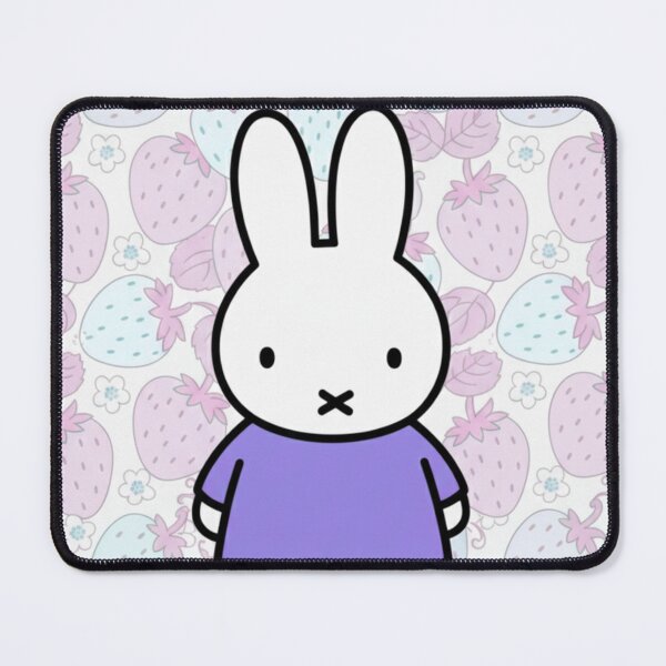 Item preview, Purple Variation Strawberry Background and Miffy Inspired designed and sold by Cozy Moss Studio.