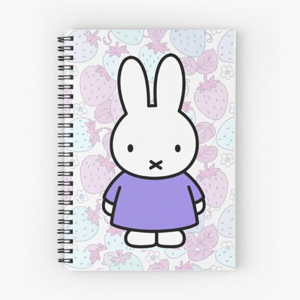 Item preview, Purple Variation Strawberry Background and Miffy Inspired  designed and sold by Cozy Moss Studio.