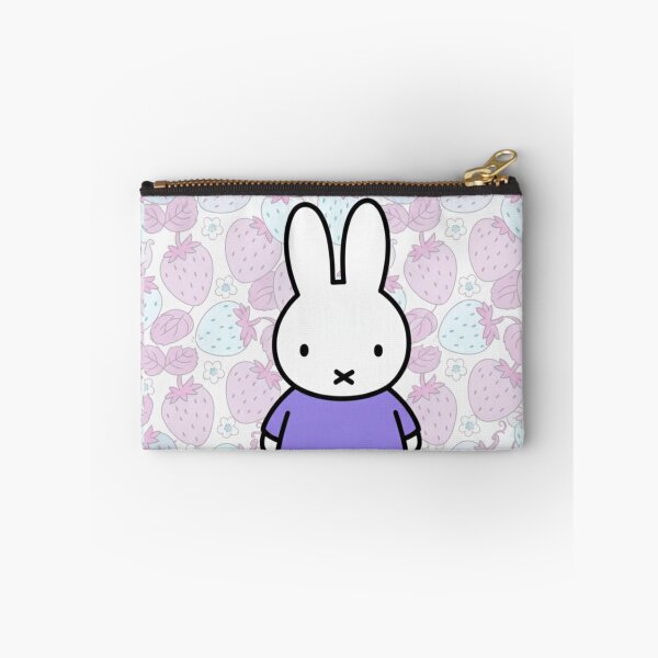 Item preview, Purple Variation Strawberry Background and Miffy Inspired  designed and sold by Cozy Moss Studio.