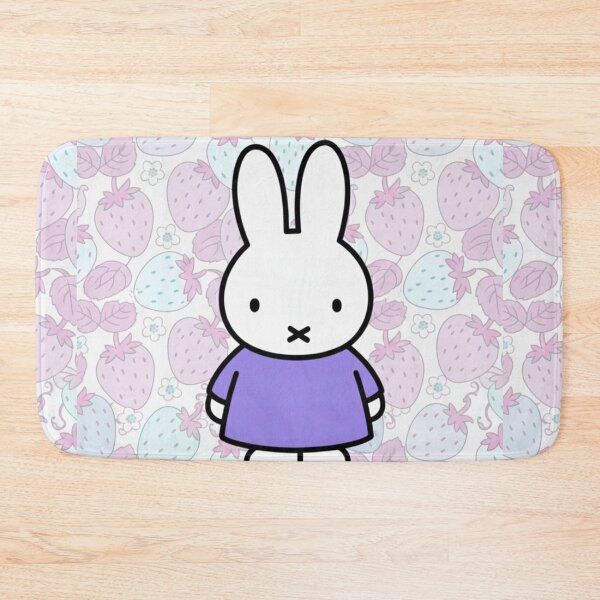 Item preview, Purple Variation Strawberry Background and Miffy Inspired  designed and sold by Cozy Moss Studio.