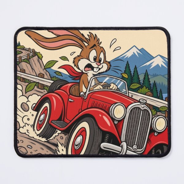 Item preview, Nervous Rabbit Downhill Mayhem designed and sold by MischiefFoundry.