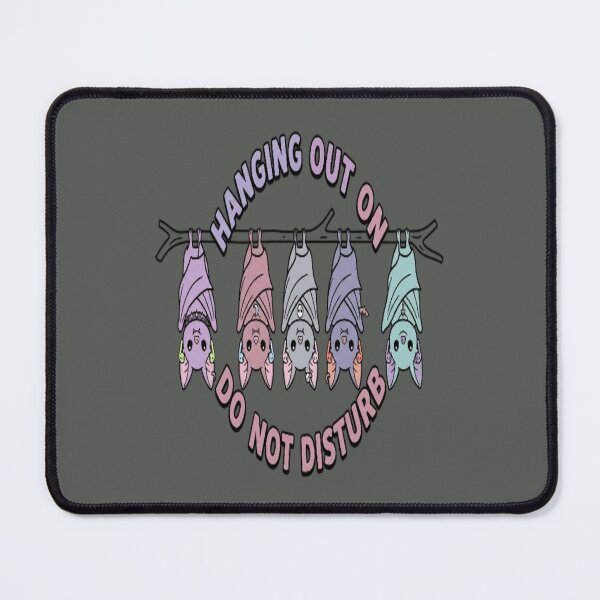 Item preview, Hanging Out Do Not Disturb - Cute Pastel Goth Bats Squad designed and sold by LUKOWEAR.