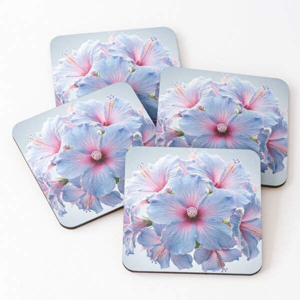 Item preview, Soft Baby Blue Hibiscus Cluster designed and sold by IntelliMindDesigns.