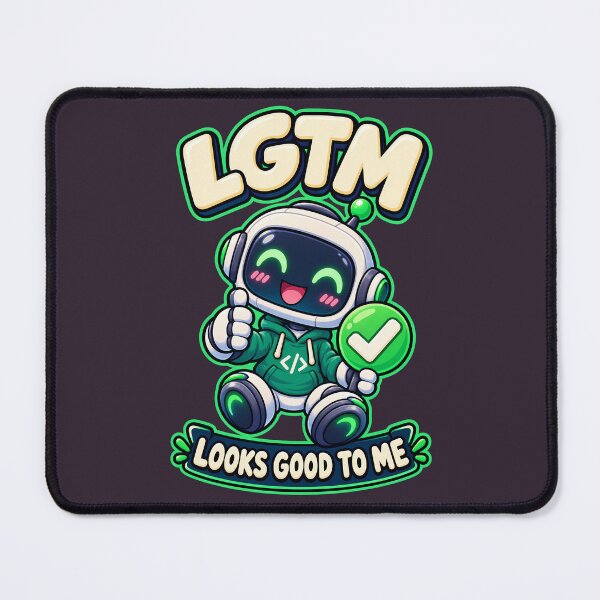 Item preview, LGTM Code Review Bot - Kawaii Programmer Humor for Developers designed and sold by PXEpic.