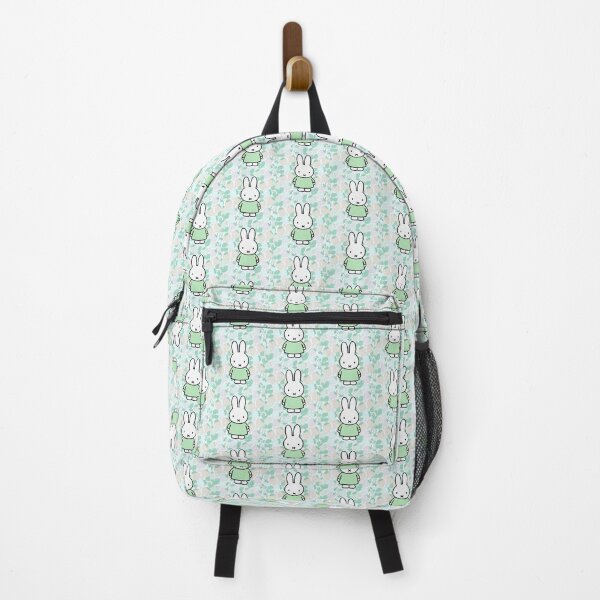 Item preview, Green Variation Strawberry Background and Miffy Inspired  designed and sold by Cozy Moss Studio.