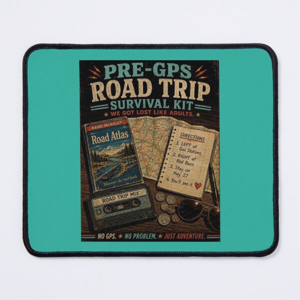 Item preview, Pre-GPS Road Trip Survival Kit designed and sold by TheHodgePodge.