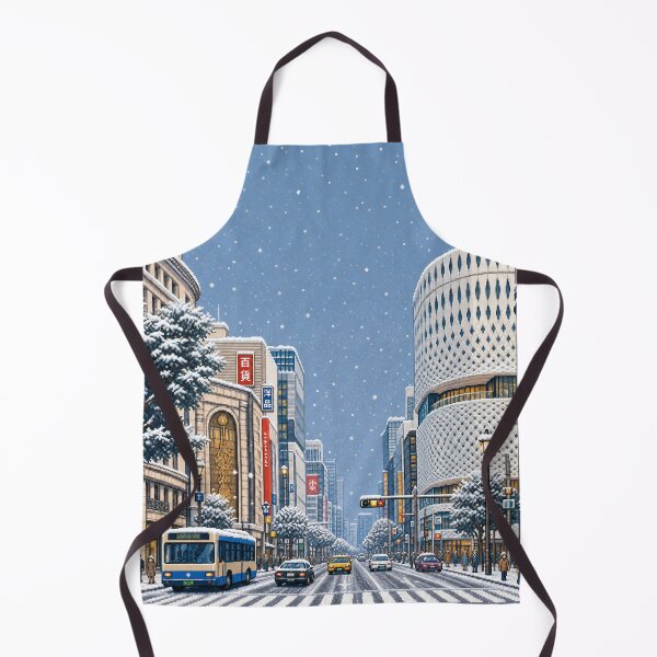Item preview, Snowy Ginza Tokyo Pixel Art designed and sold by sabusabu78.