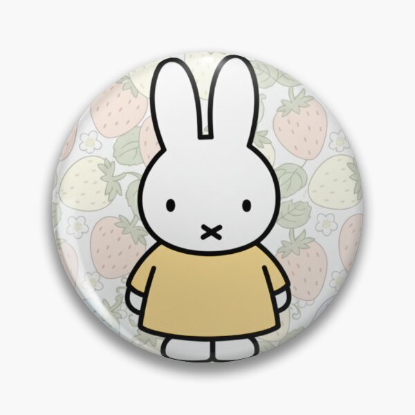 Item preview, Yellow Variation Strawberry Background and Miffy Inspired  designed and sold by Cozy Moss Studio.