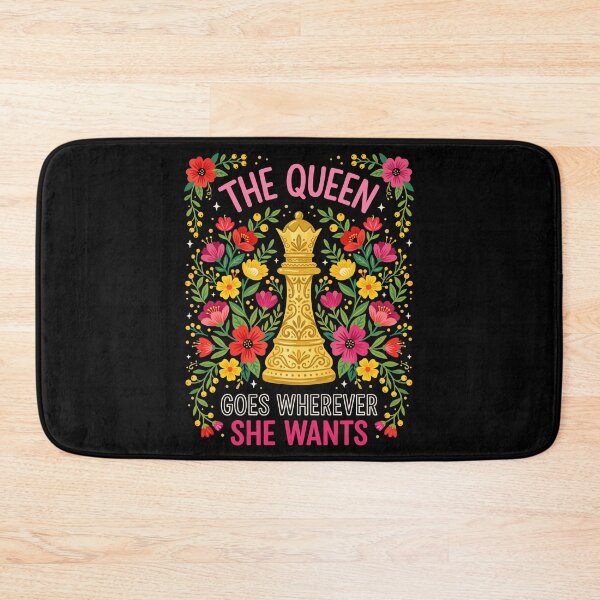 Item preview, The Queen Goes Wherever She Wants Chess Player Independent Woman designed and sold by Doodleoub.