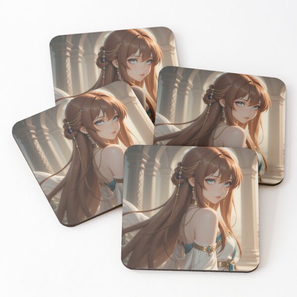 Item preview, Auburn-Haired Fantasy Princess in a Golden Sunlit Palace designed and sold by Killington.
