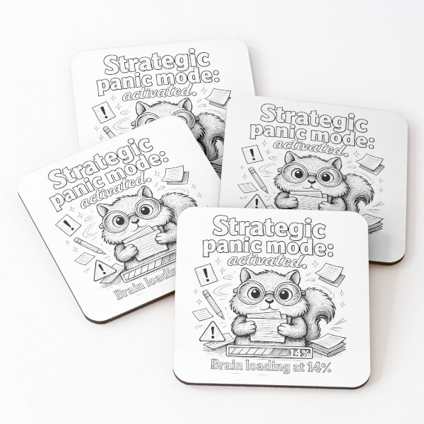 Item preview, Vintage Engraved Strategic Panic Mode Squirrel designed and sold by TrinovaCreates.