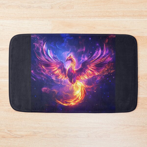 Item preview, Electric purple and fire phoenix illustration designed and sold by Checho30.