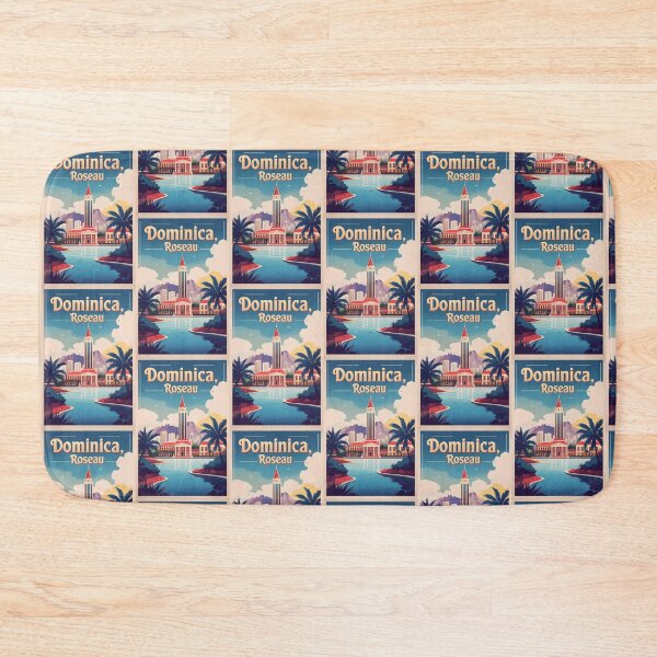 Item preview, Roseau Dominica Vintage Travel Tourism designed and sold by TravelersGems.