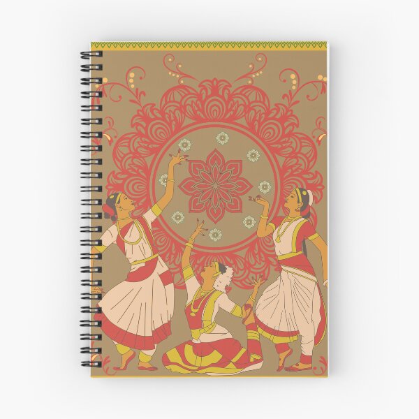 Item preview, Vintage Indian Classical Dancers Traditional Folk mandala  designed and sold by Rehnair.