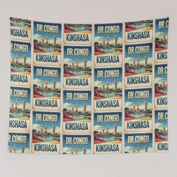 Item preview, Kinshasa DR Congo Vintage Travel Tourism designed and sold by TravelersGems.