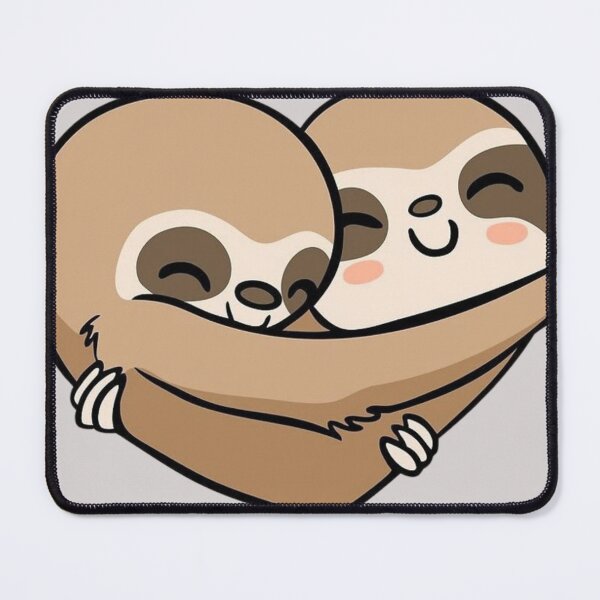 Item preview, Cute Sloths in Heart Shape – Adorable Kawaii Sloth Love Design designed and sold by RajDeals.