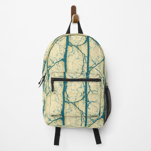 Item preview, Vertical Teal Vine Web on Gold Background designed and sold by Piotrek0001.