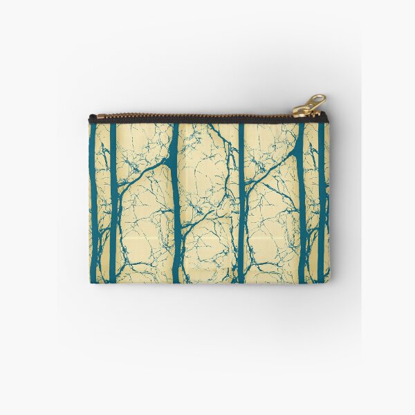 Item preview, Vertical Teal Vine Web on Gold Background designed and sold by Piotrek0001.